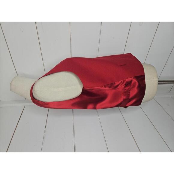 Lord & Taylor Size 12 petite red button down adjustable vest - Picture 2 of 5